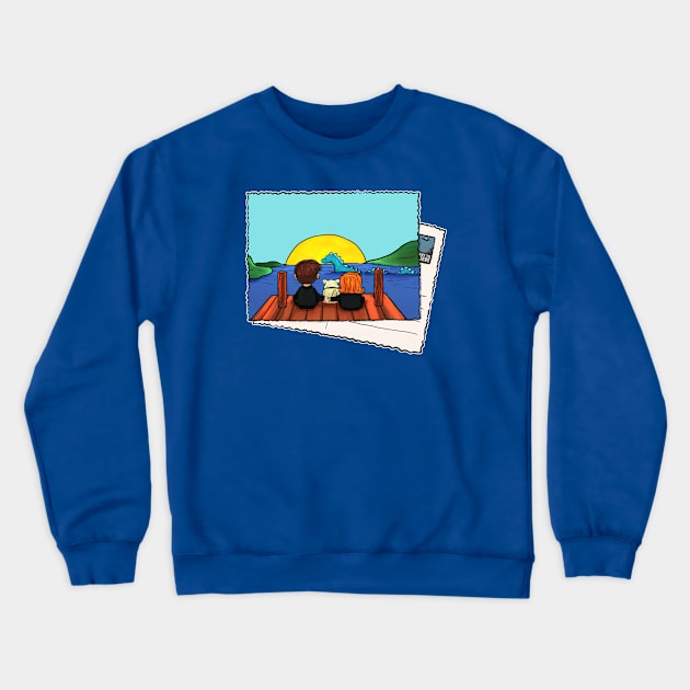 Happier Endings Crewneck Sweatshirt by randomship